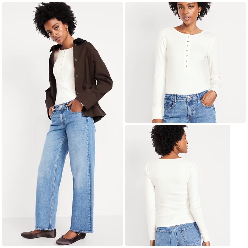EUC Cozy Snug Crew-Neck Henley Large